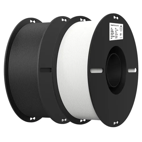 Products by Categories Grid 10 Creality 2kg Black & White PLA 1.75mm Filament Bundle for 3D Printing with No-Tangling Strong Bonding and Overhang Performance, Accuracy +/- 0.02mm