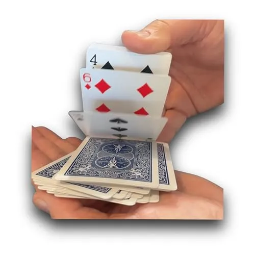 Home 42 Hat Trick Magic Card Illusions for Beginner to Professional Wizards - Appearing, Teleporting, Transforming Miracles (Blue Svengali Deck)