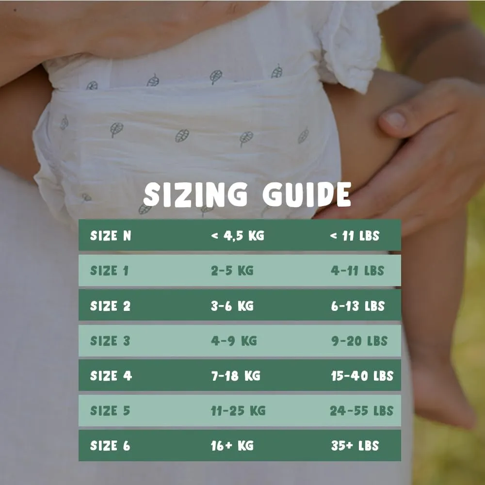 Eco by Naty Eco-Friendly Baby Diapers Newborn - 100% Plant-Based Materials on Skin, Extra Soft, for Sensitive Skin & Super Absorbent (Size 1, 100 Count) 6 Eco by Naty Eco-Friendly Baby Diapers Newborn - 100% Plant-Based Materials on Skin, Extra Soft, for Sensitive Skin & Super Absorbent (Size 1, 100 Count) - Image 6