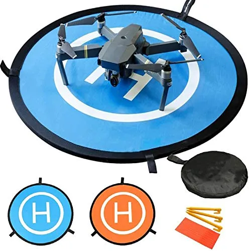 Drone Landing Pad, 30"/75cm Waterproof Portable Foldable Helipad Helicopter Landig Mat for DJI Mavic Pro Phantom 2/3/4/ Pro, RC Drones Helicopter, Mavic Pro, Karma drone, DJI Mavic Air, Inspire and Mo