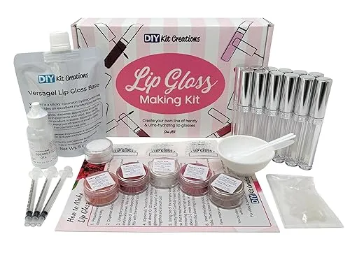 Home 42 DIY Kit Creations Lip Gloss Making Kit (Deluxe Kit)