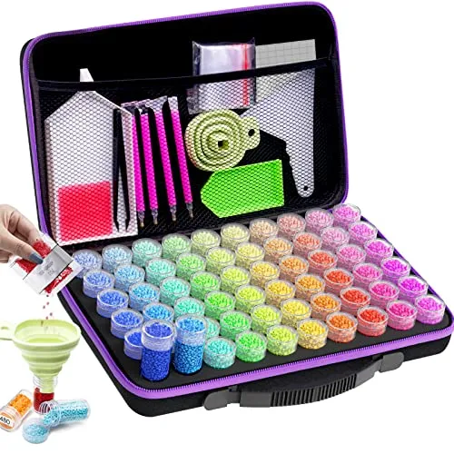 Products by Categories Grid 18 ARTDOT Diamond Painting Storage Boxes, 60 Slots Bead Storage with 5D Diamond Art Accessories and Tools Kit