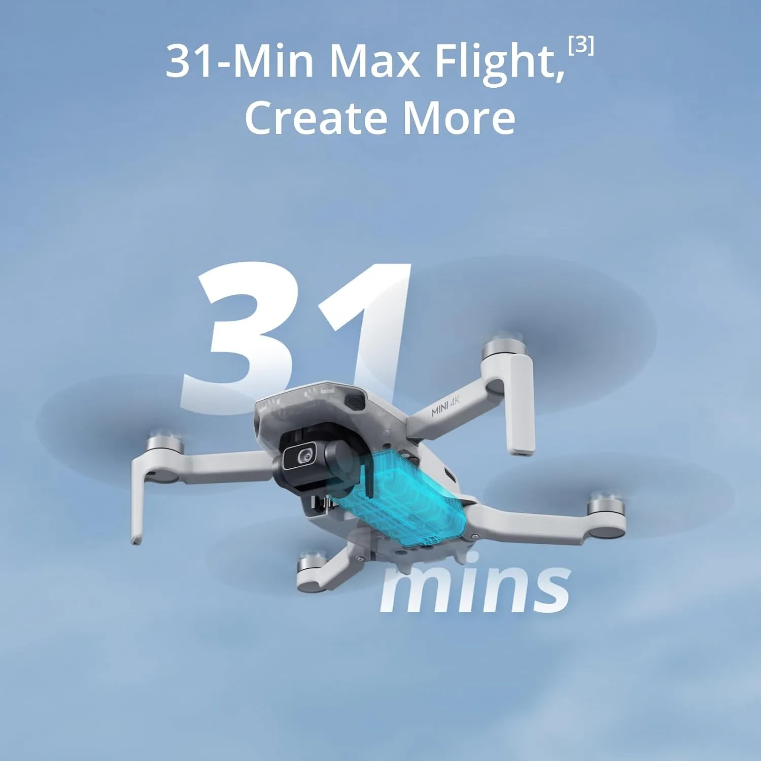 DJI Mini 4K, Drone with 4K UHD Camera for Adults, Under 249 g, 3-Axis Gimbal Stabilization, 10km Video Transmission, Auto Return, Wind Resistance, 1 Battery for 31-Min Max Flight Time 5 DJI Mini 4K, Drone with 4K UHD Camera for Adults, Under 249 g, 3-Axis Gimbal Stabilization, 10km Video Transmission, Auto Return, Wind Resistance, 1 Battery for 31-Min Max Flight Time - Image 5