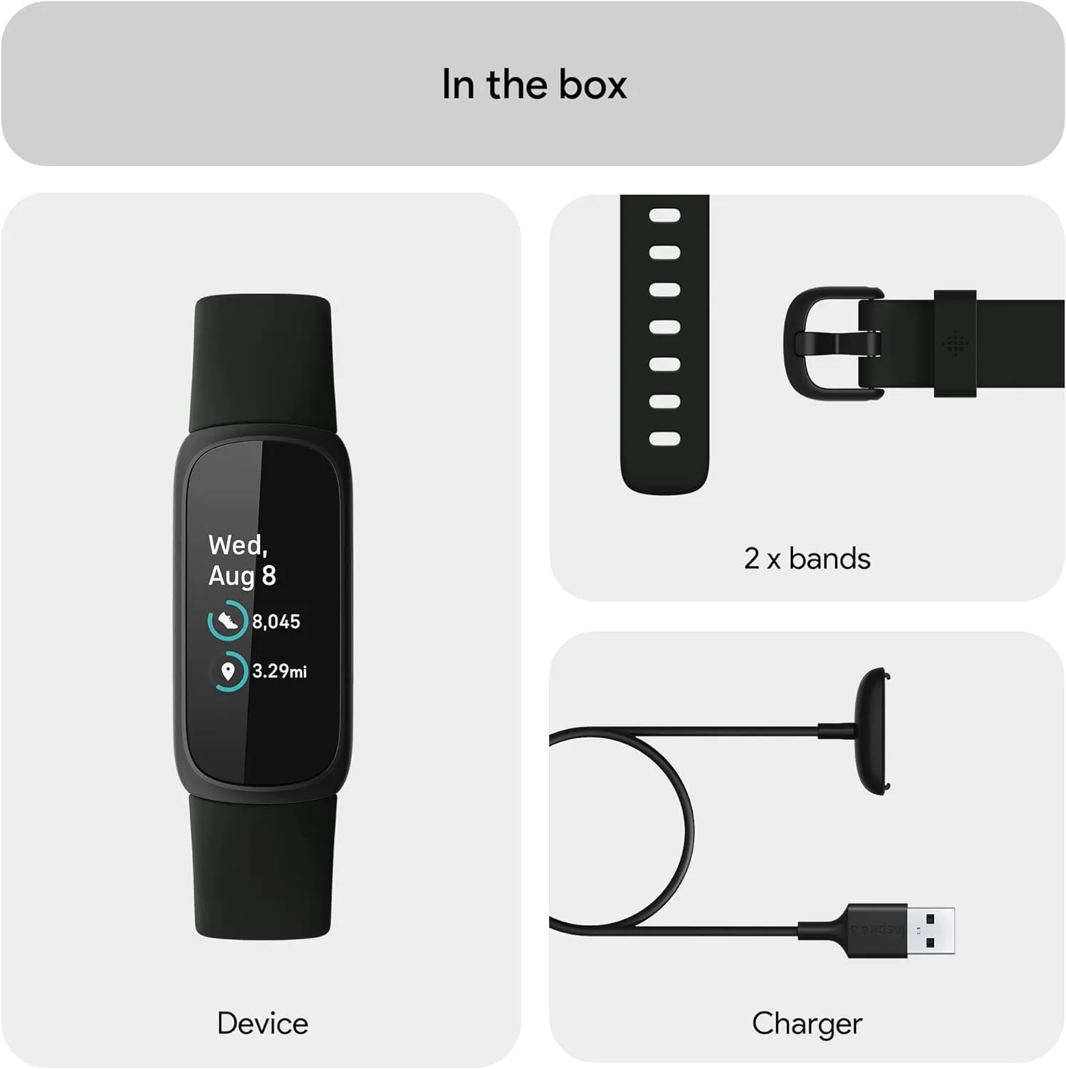 Fitbit Inspire 3 Health &-Fitness-Tracker with Stress Management, Workout Intensity, Sleep Tracking, 24/7 Heart Rate and more, Midnight Zen/Black One Size (S & L Bands Included) 7 Fitbit Inspire 3 Health &-Fitness-Tracker with Stress Management, Workout Intensity, Sleep Tracking, 24/7 Heart Rate and more, Midnight Zen/Black One Size (S & L Bands Included) - Image 7