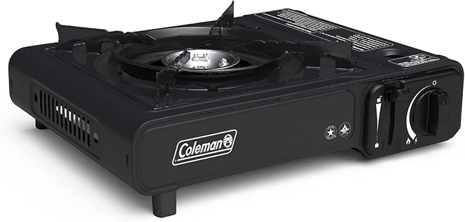 Coleman Classic 1-Burner Butane Stove, Portable Camping Stove with Carry Case & Push-Button Starter, Includes Precise Temperature Control & 7,650 BTUs of Power for Camping, Tailgating, & More 1 Coleman Classic 1-Burner Butane Stove, Portable Camping Stove with Carry Case & Push-Button Starter, Includes Precise Temperature Control & 7,650 BTUs of Power for Camping, Tailgating, & More