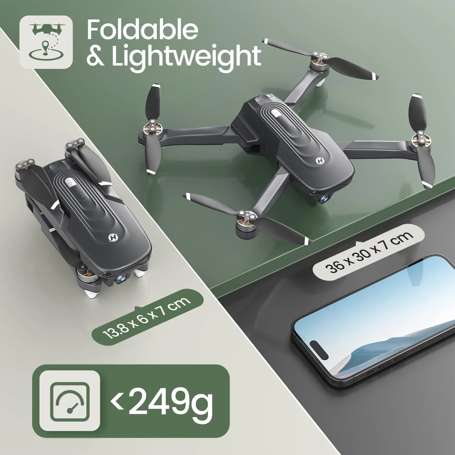Holy Stone GPS Drone with 4K Camera for Adults, HS175D RC Quadcopter with Auto Return, Follow Me, Brushless Motor, Circle Fly, Waypoint Fly, Altitude Hold, Headless Mode, 46 Mins Long Flight 8 Holy Stone GPS Drone with 4K Camera for Adults, HS175D RC Quadcopter with Auto Return, Follow Me, Brushless Motor, Circle Fly, Waypoint Fly, Altitude Hold, Headless Mode, 46 Mins Long Flight - Image 8