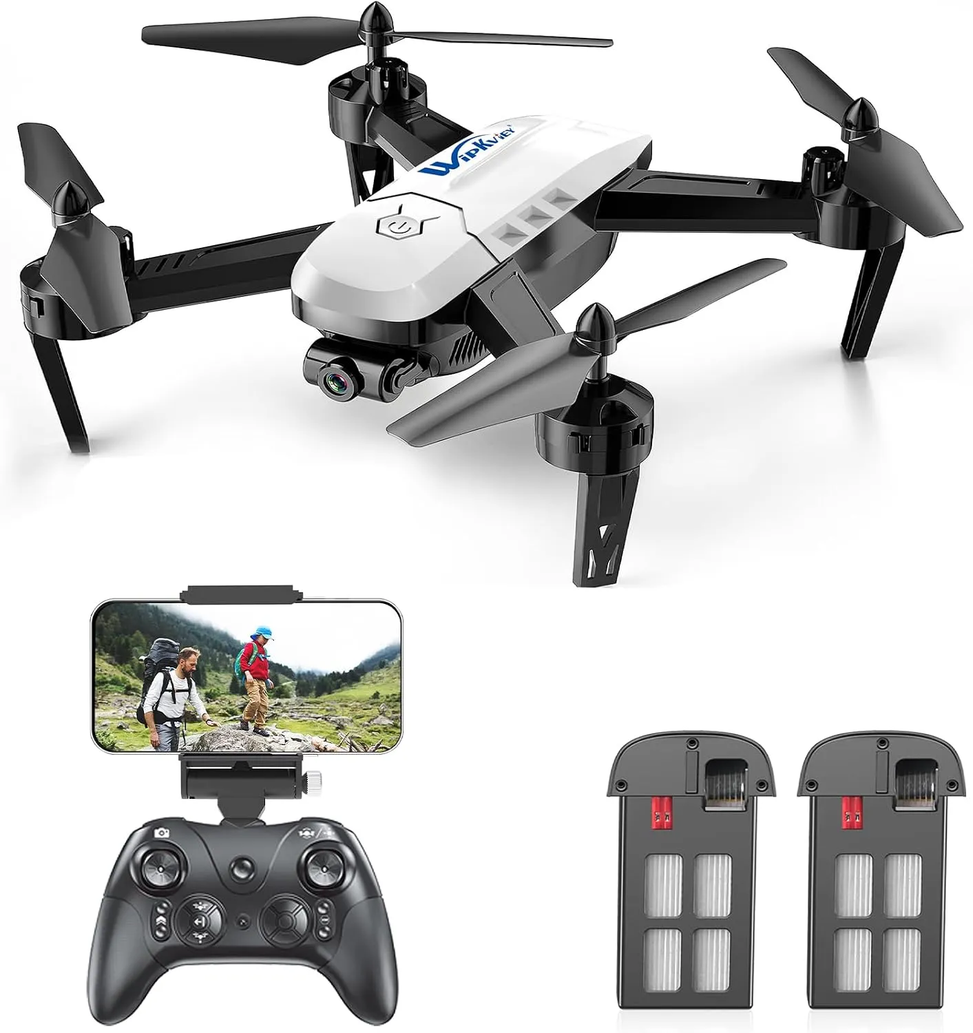 Best Drones with Cameras in 2024 3 Wipkviey Drone with Camera