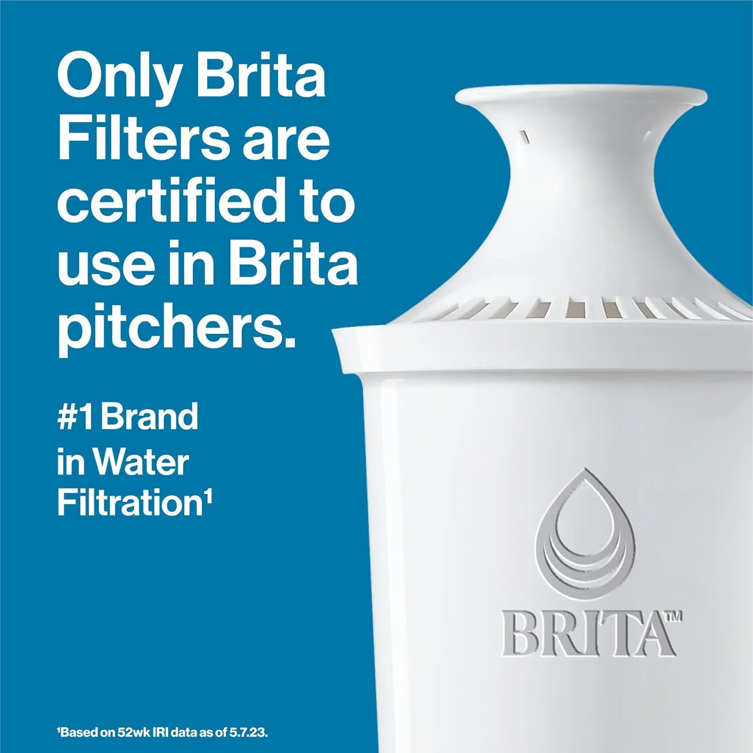 Brita Everyday Standard Water Filter Pitcher with SmartLight Filter Change Indicator, Reduces Copper, Cadmium and Mercury Impurities, Includes 1 Filter, BPA-Free, Lasts 2 Months, 10-Cup, Black 3 Brita Everyday Standard Water Filter Pitcher with SmartLight Filter Change Indicator, Reduces Copper, Cadmium and Mercury Impurities, Includes 1 Filter, BPA-Free, Lasts 2 Months, 10-Cup, Black - Image 3