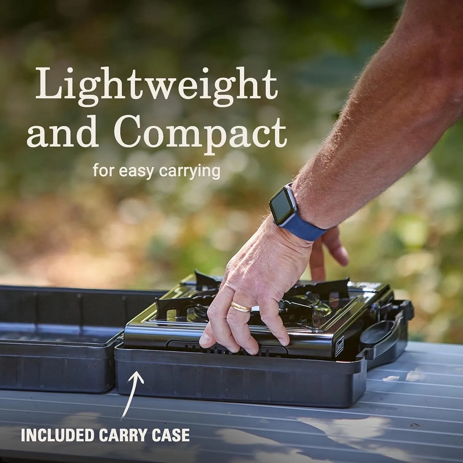 Coleman Classic 1-Burner Butane Stove, Portable Camping Stove with Carry Case & Push-Button Starter, Includes Precise Temperature Control & 7,650 BTUs of Power for Camping, Tailgating, & More 2 Coleman Classic 1-Burner Butane Stove, Portable Camping Stove with Carry Case & Push-Button Starter, Includes Precise Temperature Control & 7,650 BTUs of Power for Camping, Tailgating, & More - Image 2