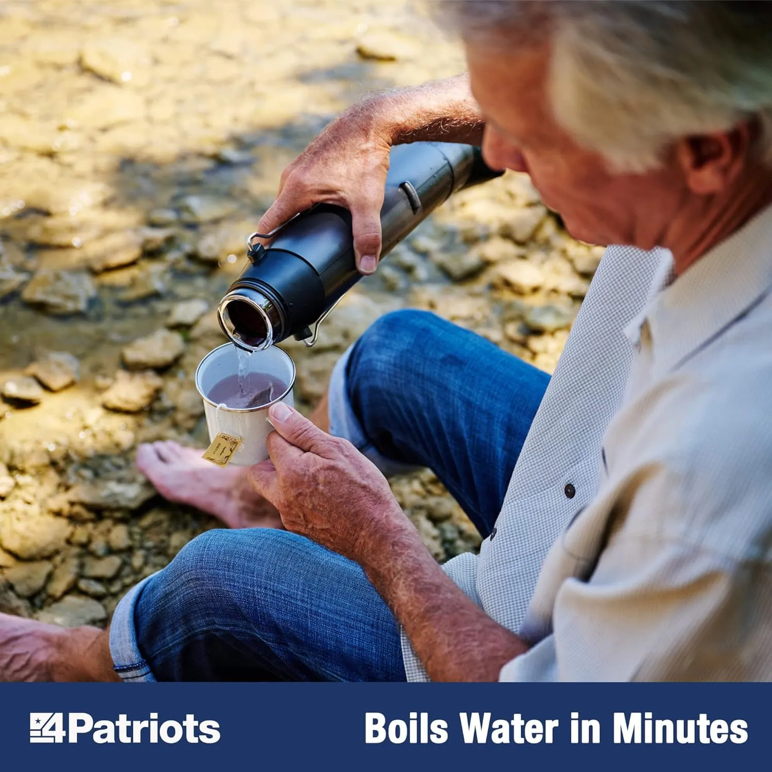 4Patriots Sun Kettle Personal Water Heater: Portable Thermos Boils Water Using The Sun, Thermal Flask For Camping, Hunting, Backpacking & Survival, Solar Powered, Lightweight & Gas & Electricity Free 4 4Patriots Sun Kettle Personal Water Heater: Portable Thermos Boils Water Using The Sun, Thermal Flask For Camping, Hunting, Backpacking & Survival, Solar Powered, Lightweight & Gas & Electricity Free - Image 4