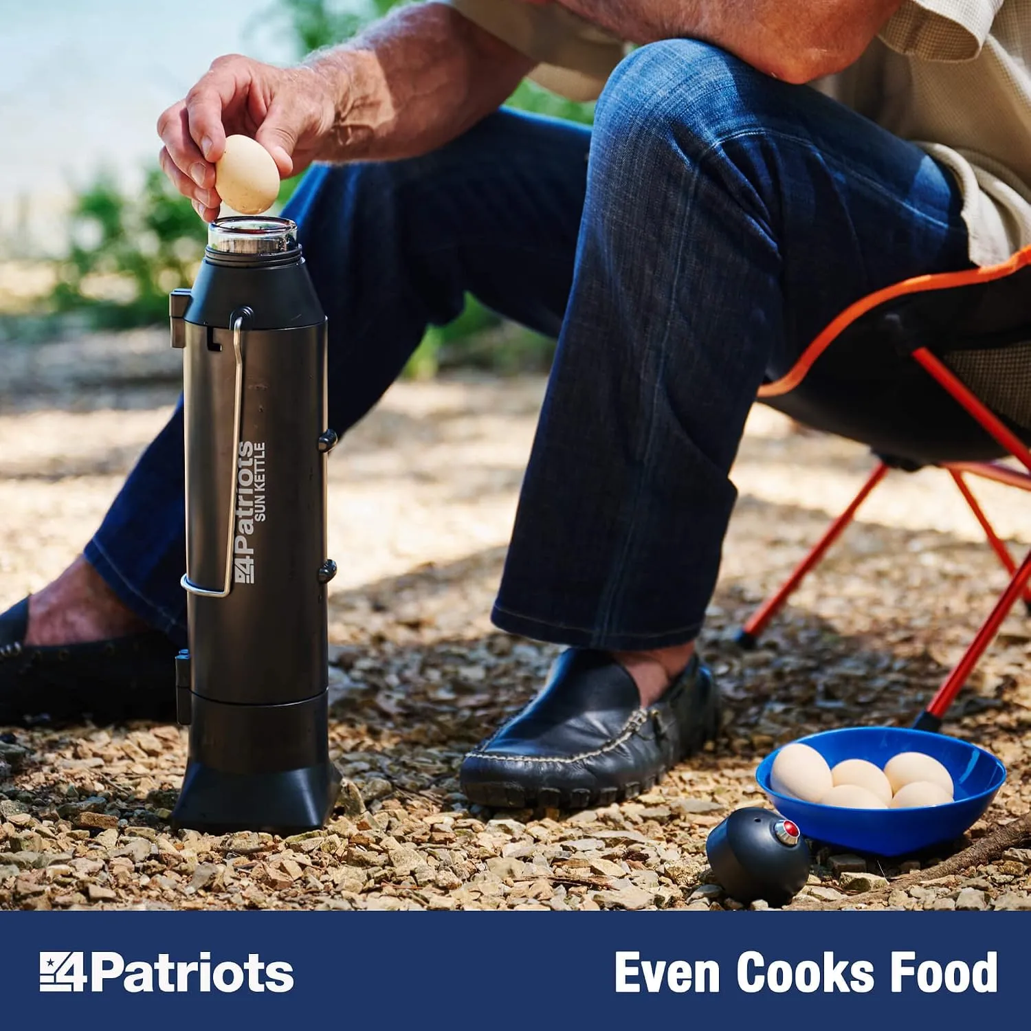 4Patriots Sun Kettle Personal Water Heater: Portable Thermos Boils Water Using The Sun, Thermal Flask For Camping, Hunting, Backpacking & Survival, Solar Powered, Lightweight & Gas & Electricity Free 5 4Patriots Sun Kettle Personal Water Heater: Portable Thermos Boils Water Using The Sun, Thermal Flask For Camping, Hunting, Backpacking & Survival, Solar Powered, Lightweight & Gas & Electricity Free - Image 5