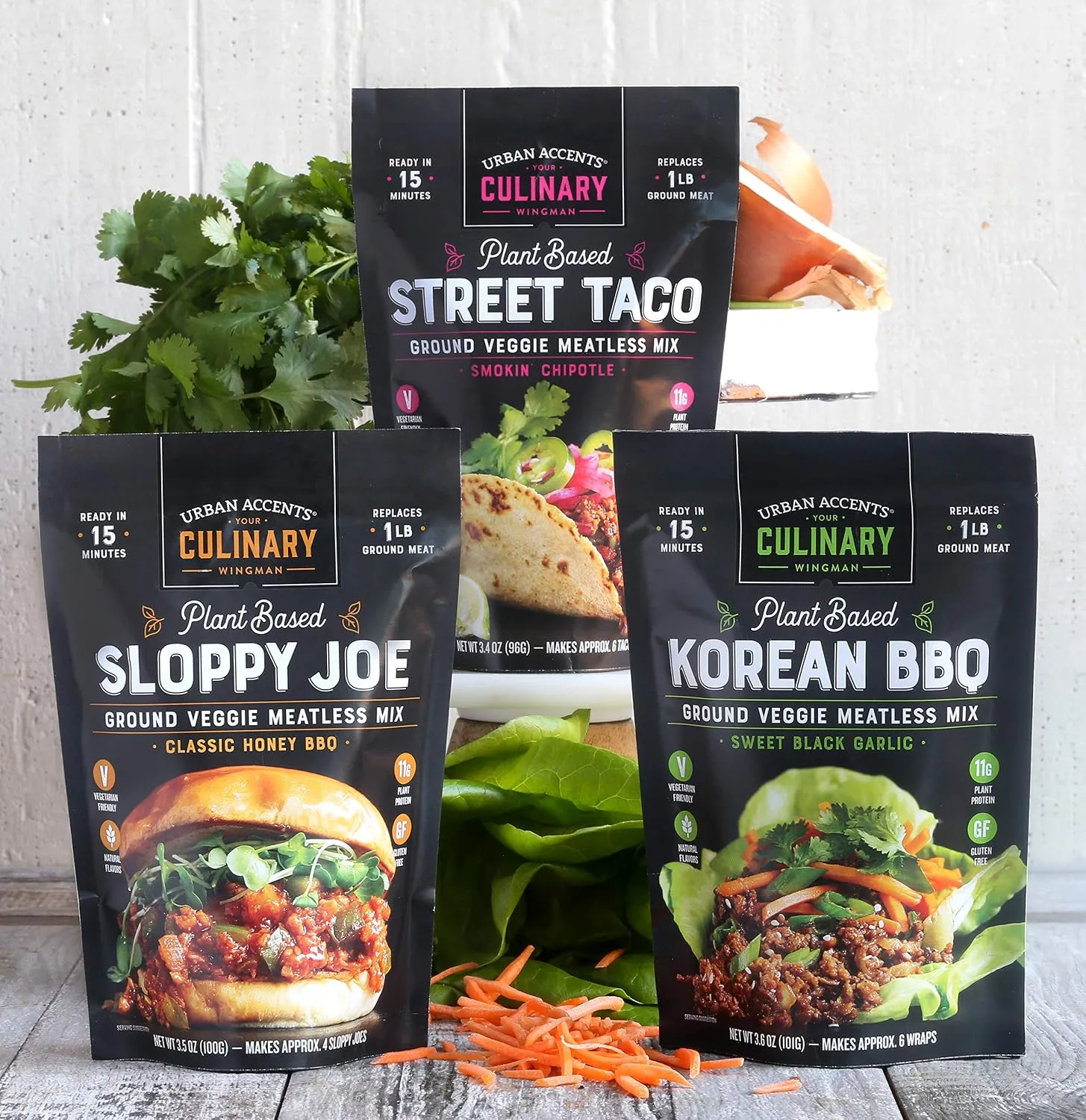 Urban Accents Plant Based Meatless Mixes โ Gluten Free Plant Based Protein & Seasoning Blends โ Vegetarian Korean BBQ Mix, Sloppy Joe Mix & Taco Mix 2 Urban Accents Plant Based Meatless Mixes โ Gluten Free Plant Based Protein & Seasoning Blends โ Vegetarian Korean BBQ Mix, Sloppy Joe Mix & Taco Mix - Image 2