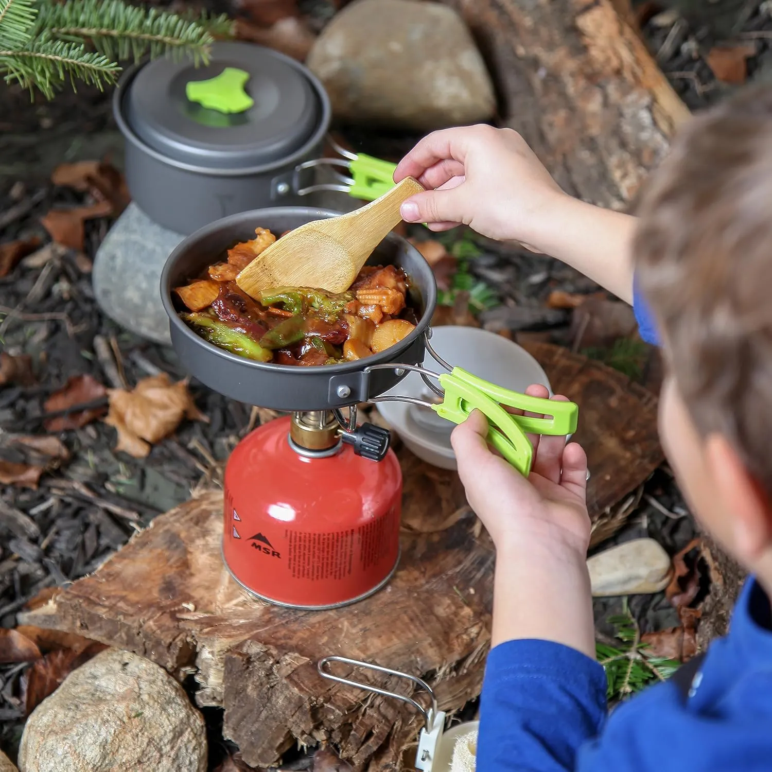 MalloMe Camping Cookware Mess Kit for Backpacking Gear โ Camping Cooking Set - Camping Pots and Pans Set - Backpacking Stove/Portable Stove Compatible - Camp Kitchen Equipment Accessories Pot 7 MalloMe Camping Cookware Mess Kit for Backpacking Gear โ Camping Cooking Set - Camping Pots and Pans Set - Backpacking Stove/Portable Stove Compatible - Camp Kitchen Equipment Accessories Pot - Image 7