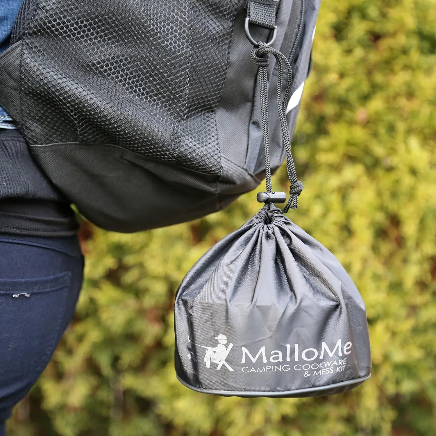 MalloMe Camping Cookware Mess Kit for Backpacking Gear โ Camping Cooking Set - Camping Pots and Pans Set - Backpacking Stove/Portable Stove Compatible - Camp Kitchen Equipment Accessories Pot 6 MalloMe Camping Cookware Mess Kit for Backpacking Gear โ Camping Cooking Set - Camping Pots and Pans Set - Backpacking Stove/Portable Stove Compatible - Camp Kitchen Equipment Accessories Pot - Image 6