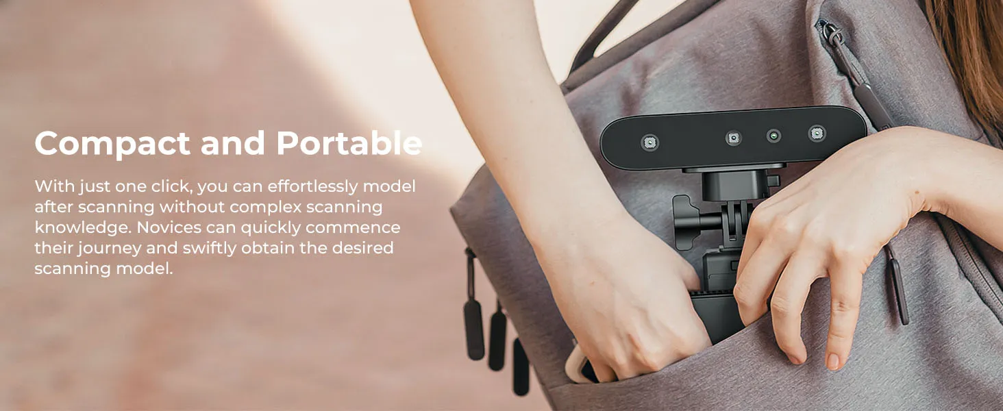 Creality 3D Scanner CR-Scan Ferret Pro for 3D Printing, Upgrade Handheld Scanner with Wireless Scanning Anti-Shake Tracking, Fast Full-Color Scan, 0.1mm Accuracy for iOS/Android Phone PC Win 10/11 15 3d scanner