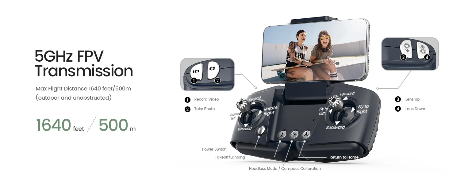 Holy Stone GPS Drone with 4K Camera for Adults, HS175D RC Quadcopter with Auto Return, Follow Me, Brushless Motor, Circle Fly, Waypoint Fly, Altitude Hold, Headless Mode, 46 Mins Long Flight 18 35