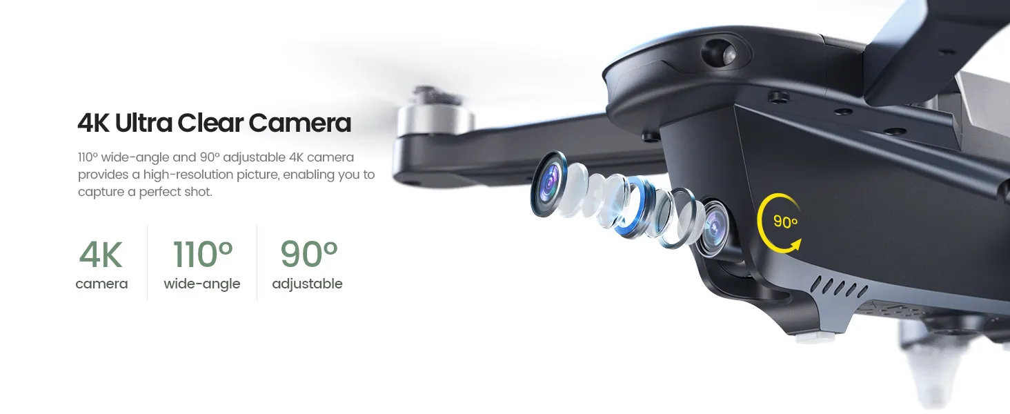 Holy Stone GPS Drone with 4K Camera for Adults, HS175D RC Quadcopter with Auto Return, Follow Me, Brushless Motor, Circle Fly, Waypoint Fly, Altitude Hold, Headless Mode, 46 Mins Long Flight 14 3-1