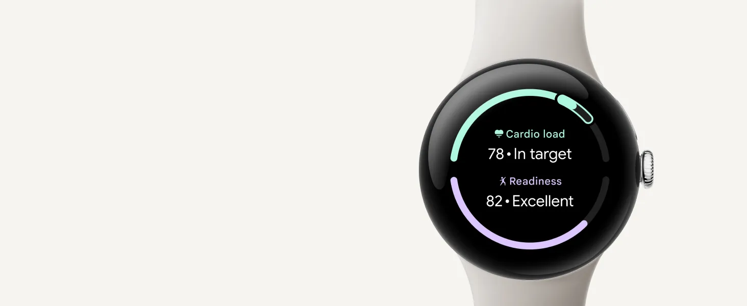 Google Pixel Watch 3 (45mm) - Android Smartwatch with Heart Rate Tracking, Advanced Running from Fitbit, Fitness Insights, 24-Hour Battery - Matte Black Aluminum Case - Obsidian Band - Wi-Fi 19 cardio load