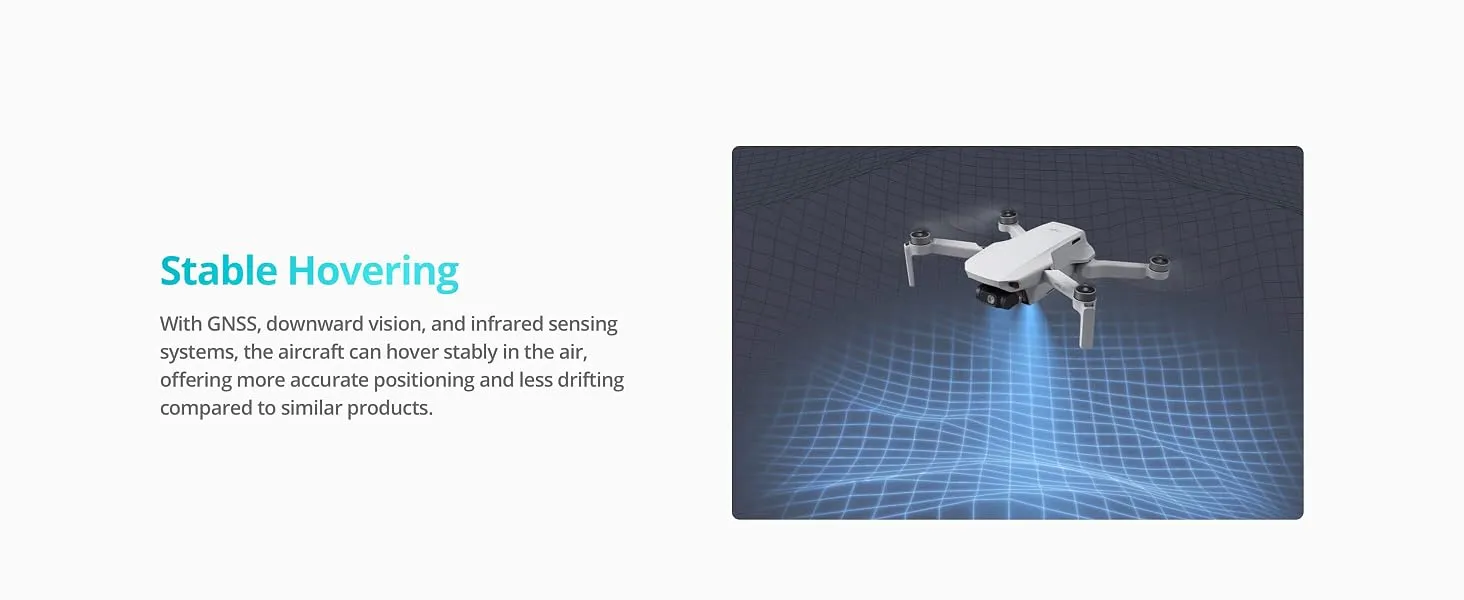 DJI Mini 4K, Drone with 4K UHD Camera for Adults, Under 249 g, 3-Axis Gimbal Stabilization, 10km Video Transmission, Auto Return, Wind Resistance, 1 Battery for 31-Min Max Flight Time 15 8