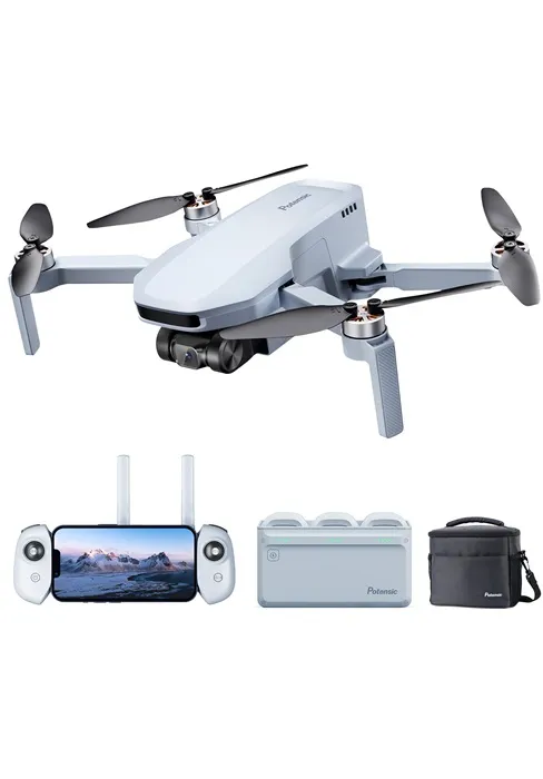 Potensic ATOM SE GPS Drone with 4K EIS Camera, Under 249g, 62 Mins Flight, 4KM FPV Transmission, Brushless Motor, Max Speed 16m/s, Auto Return, Lightweight and Foldable Drone for Adults, Beginner 20 se