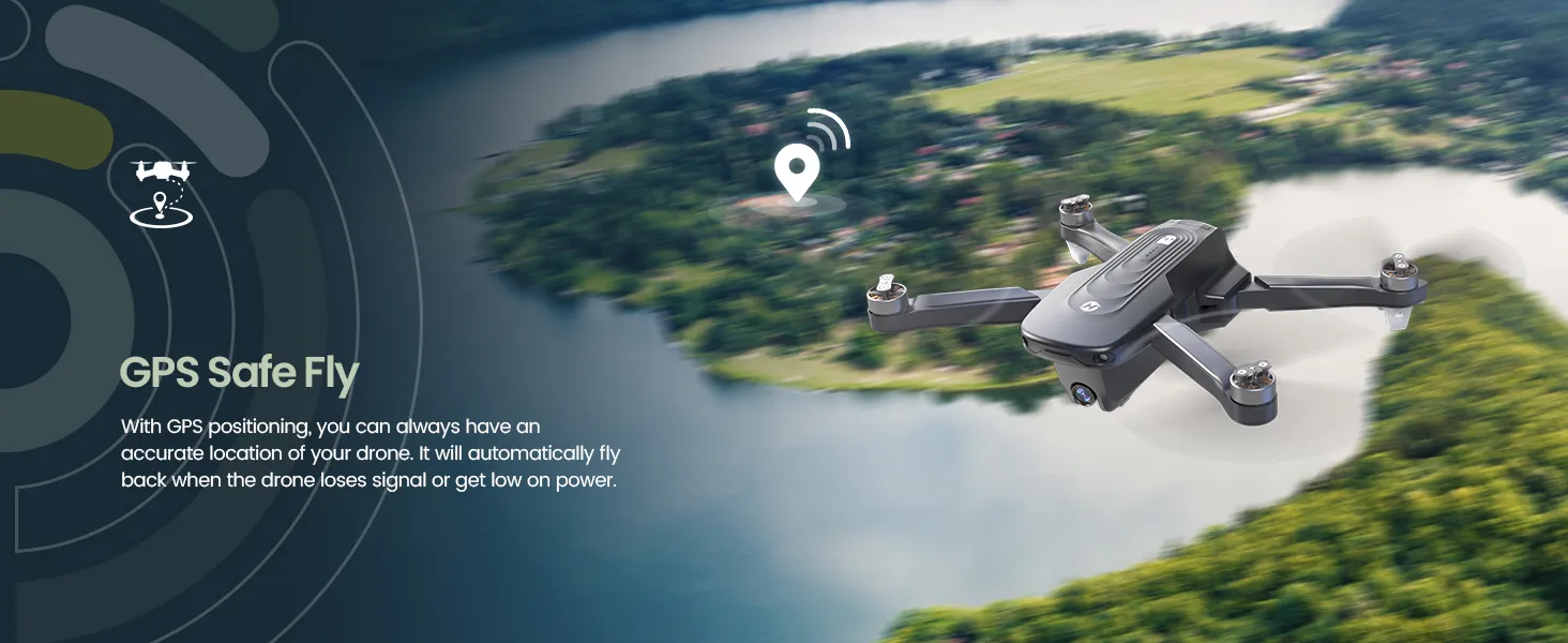 Holy Stone GPS Drone with 4K Camera for Adults, HS175D RC Quadcopter with Auto Return, Follow Me, Brushless Motor, Circle Fly, Waypoint Fly, Altitude Hold, Headless Mode, 46 Mins Long Flight 22 51