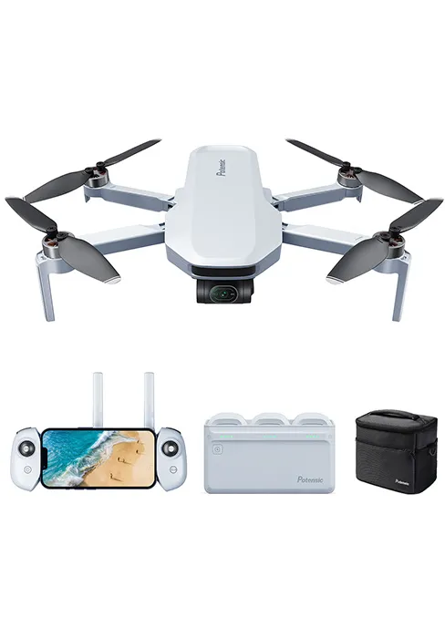 Potensic ATOM SE GPS Drone with 4K EIS Camera, Under 249g, 62 Mins Flight, 4KM FPV Transmission, Brushless Motor, Max Speed 16m/s, Auto Return, Lightweight and Foldable Drone for Adults, Beginner 18 drone; drones with camera for adults 4k; drones with camera for adults 4k profesional long range