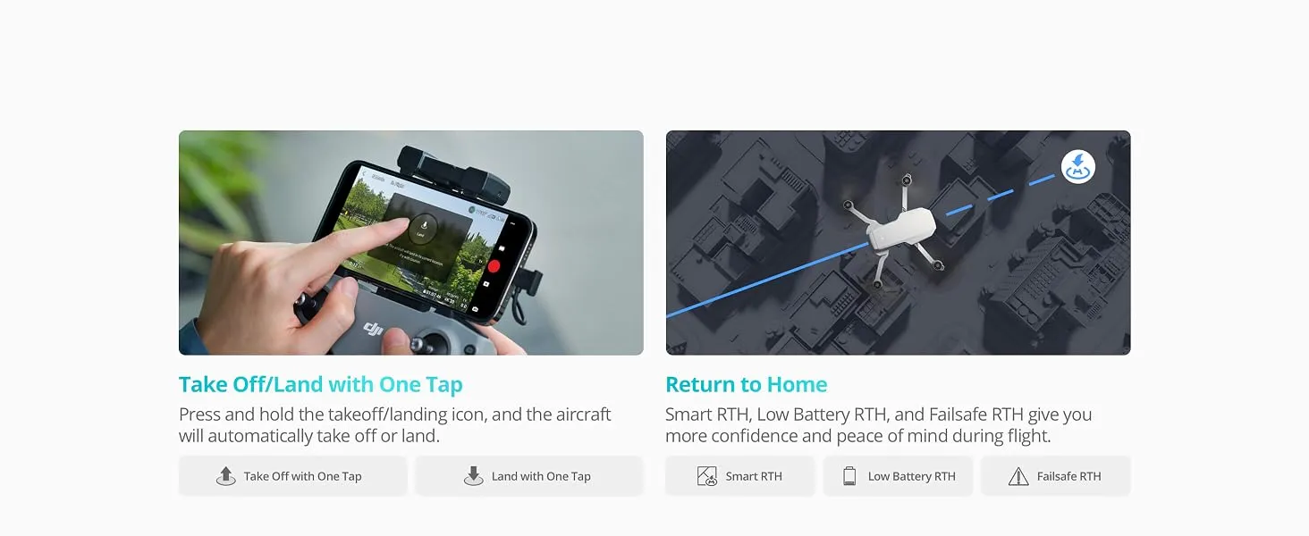 DJI Mini 4K, Drone with 4K UHD Camera for Adults, Under 249 g, 3-Axis Gimbal Stabilization, 10km Video Transmission, Auto Return, Wind Resistance, 1 Battery for 31-Min Max Flight Time 17 10