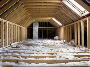 See the studs, more insulation is needed