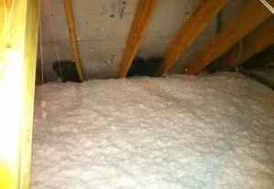 Soffit baffles maintain good attic ventilation