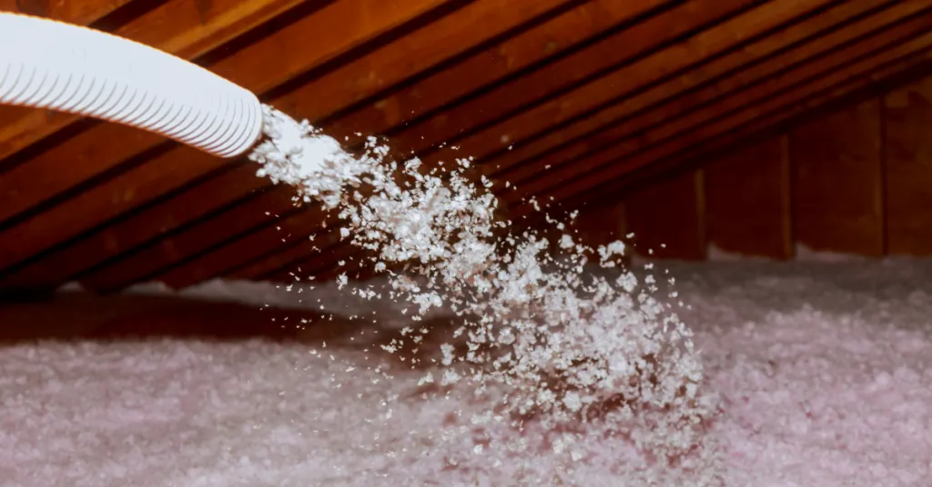 Blown-in Fiberglass Insulation