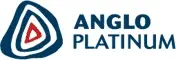 Anglo Platinum logo featuring a stylized triangular design with concentric layers in blue and red, and the company name in bold text.
