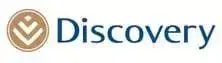 Discovery logo with a circular gold emblem on the left and the word 'Discovery' in blue text on the right.