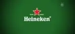 Heineken logo on green background, featuring a red star above the text "The Original Quality" and "Heineken" in white.