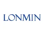 Logo of Lonmin featuring the company's name in blue capital letters on a white background.