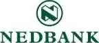 Nedbank logo with a stylized "N" in a circular emblem positioned above the text "NEDBANK" in green letters.