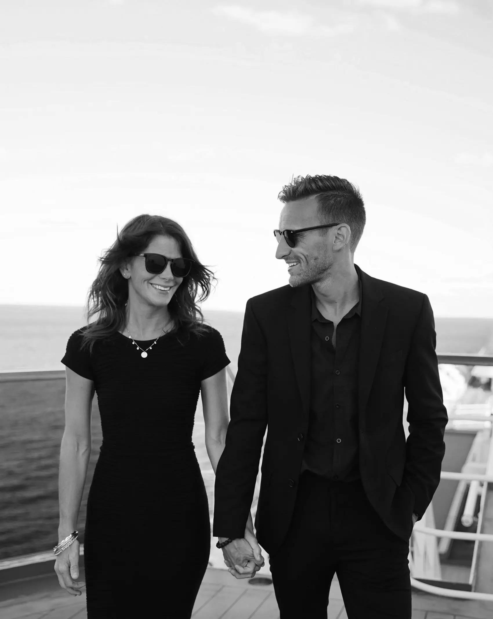 Couple wearing sunglasses outdoors