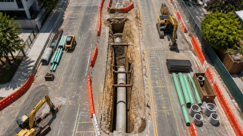 sewer clearance and setbacks