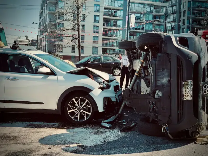 Rideshare Accidents 3 car accident in texas