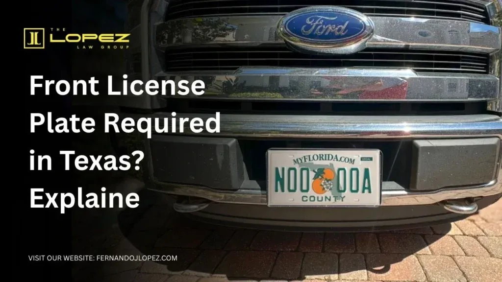 Do You Need a Front License Plate in Texas? Texas Front License Plate Law & Requirements 3 Do You Need a Front License Plate in Texas