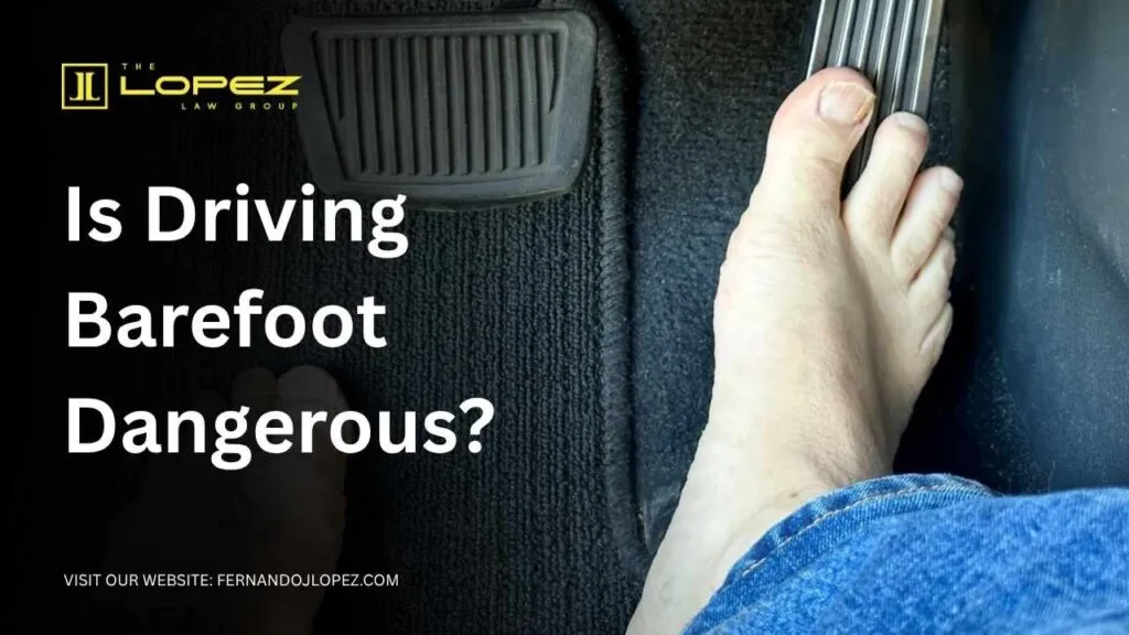 is it illegal to drive barefoot