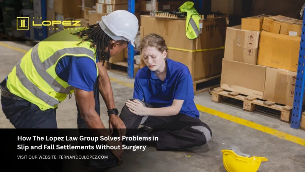 How The Lopez Law Group Solves Problems in Slip and Fall Settlements Without Surgery