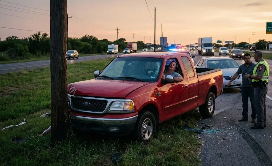 fatigued driver car accident Texas