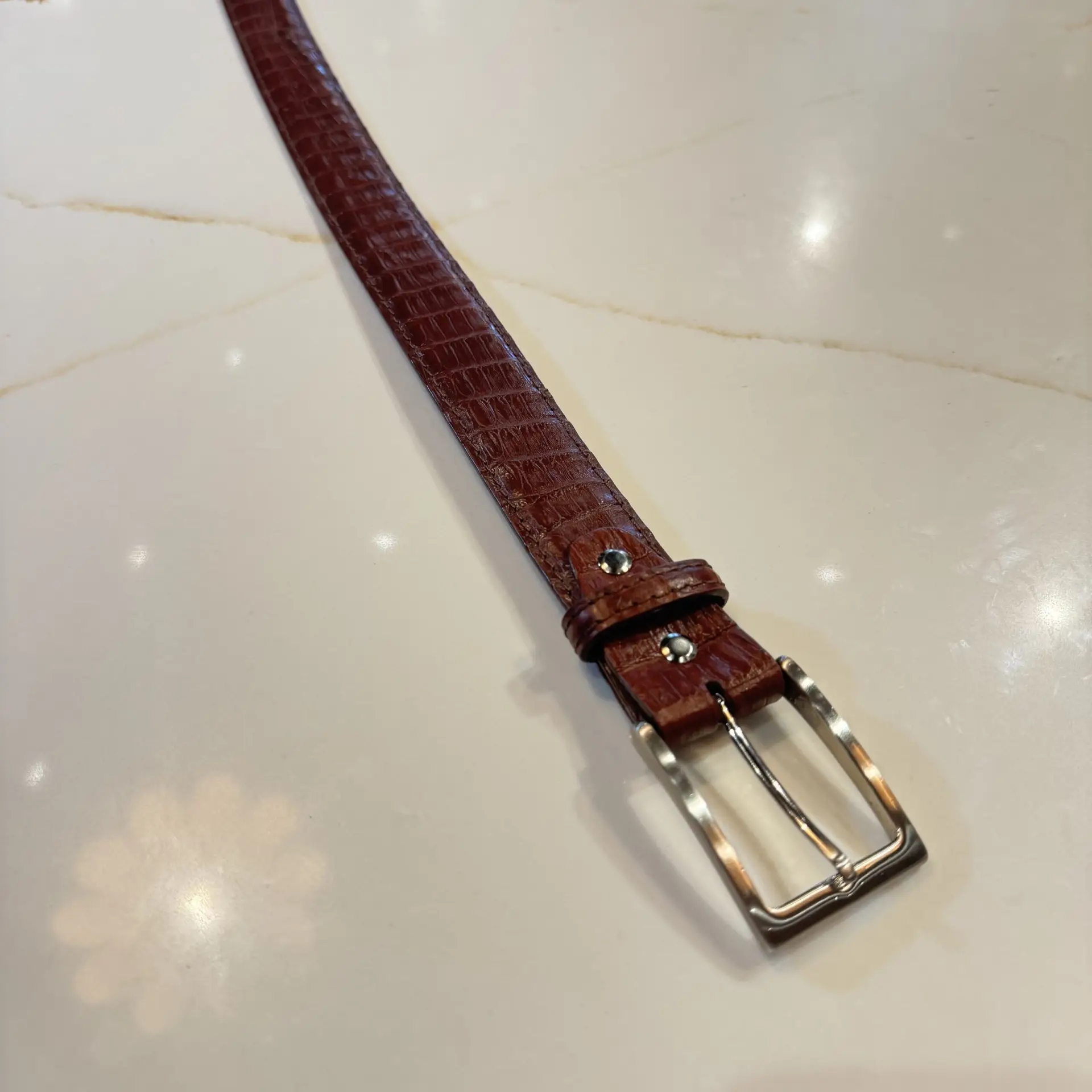 FKC Caiman Tail Belt (Chestnut) - Image 2