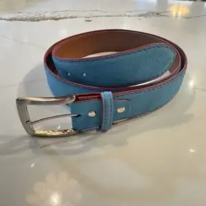 FKC Suede Belt (Sky Blue)