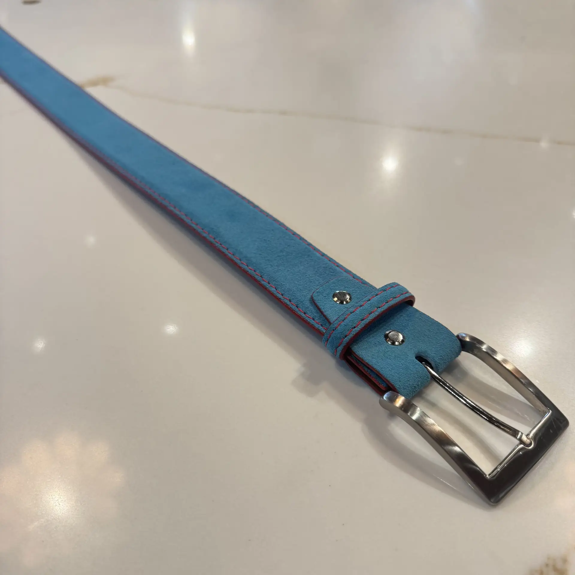 FKC Suede Belt (Sky Blue) - Image 2