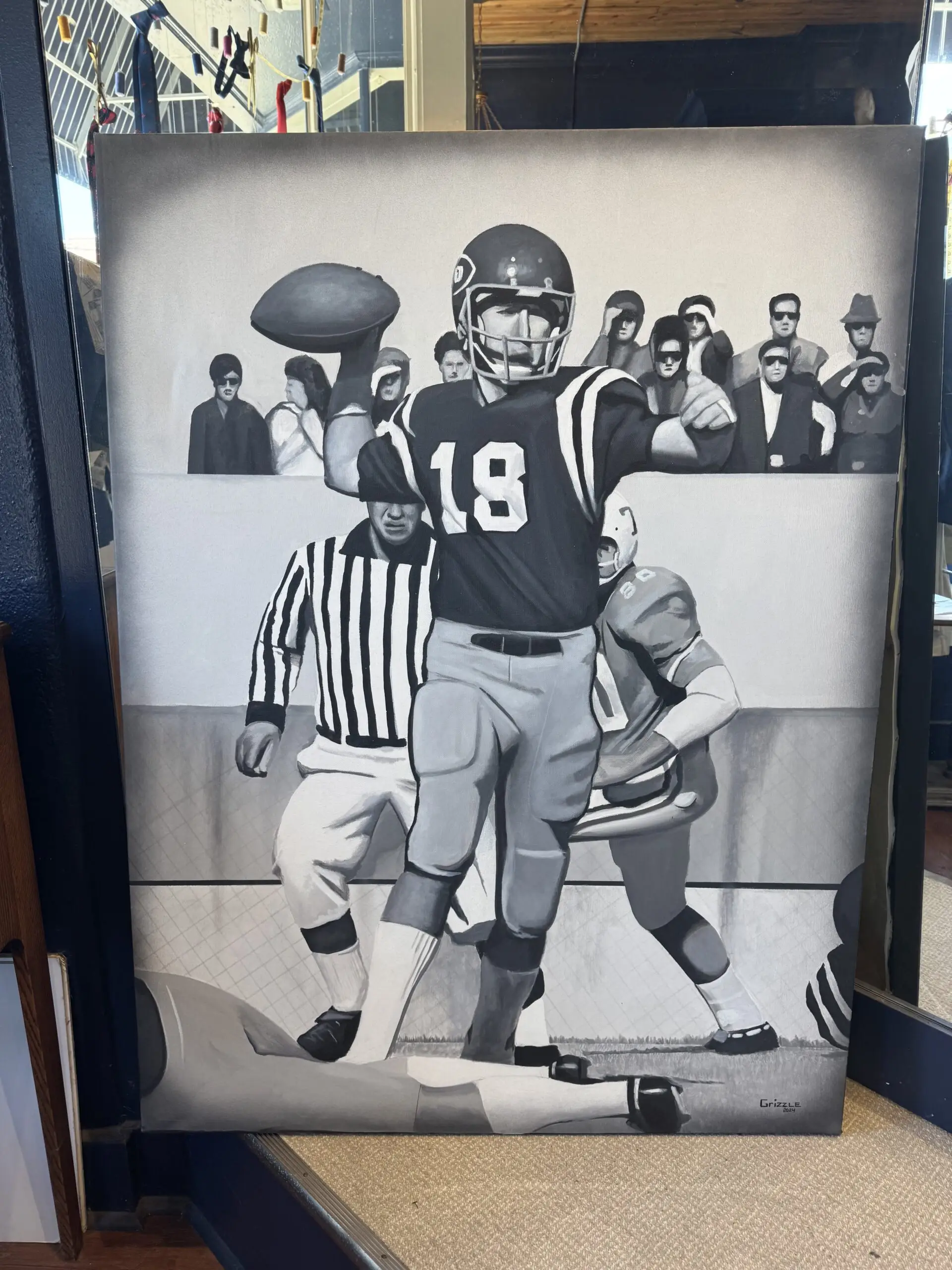 Archie Manning Painting (David Grizzle)