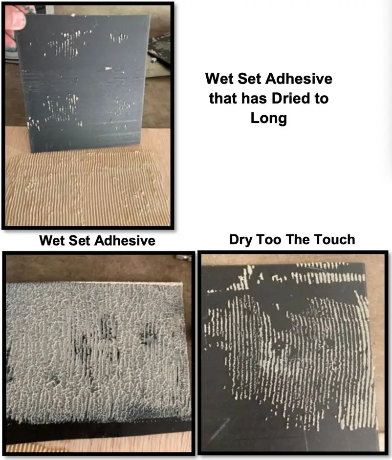LVP Installation with Wet Set Adhesive