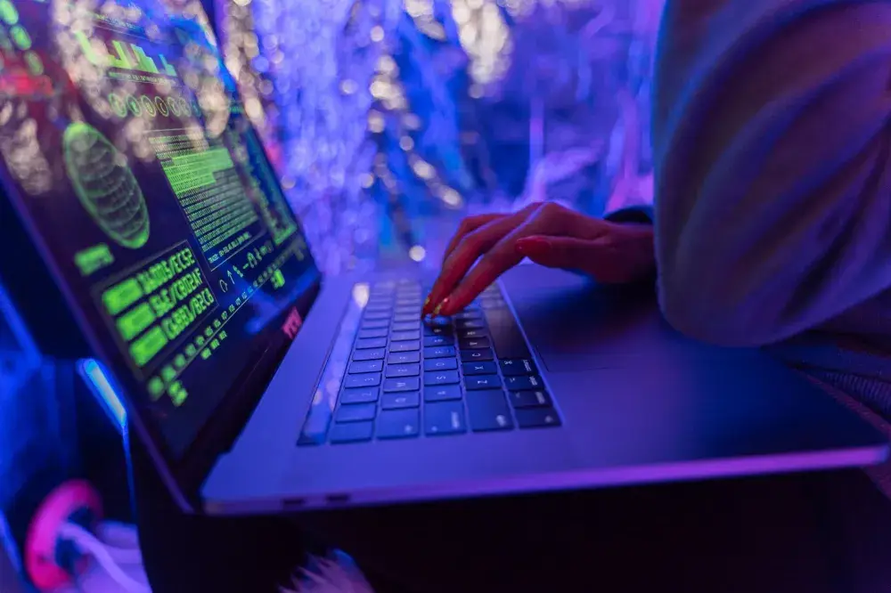 IT engineer configuring a Fortinet FortiGate firewall for a Dubai small business office
