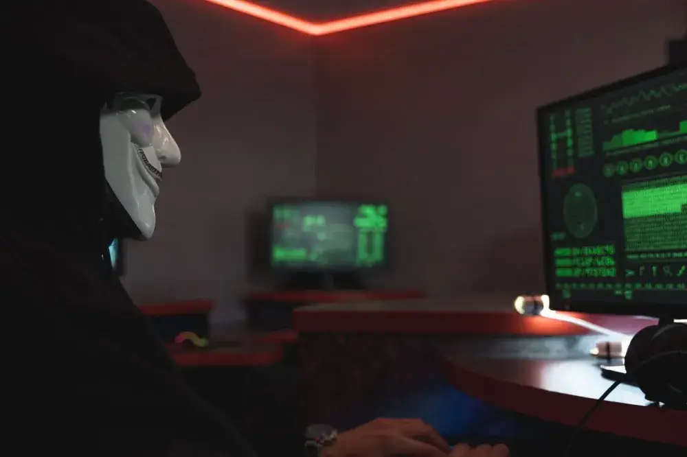 Cybersecurity threat monitoring dashboard showing real-time network traffic for a Dubai SME