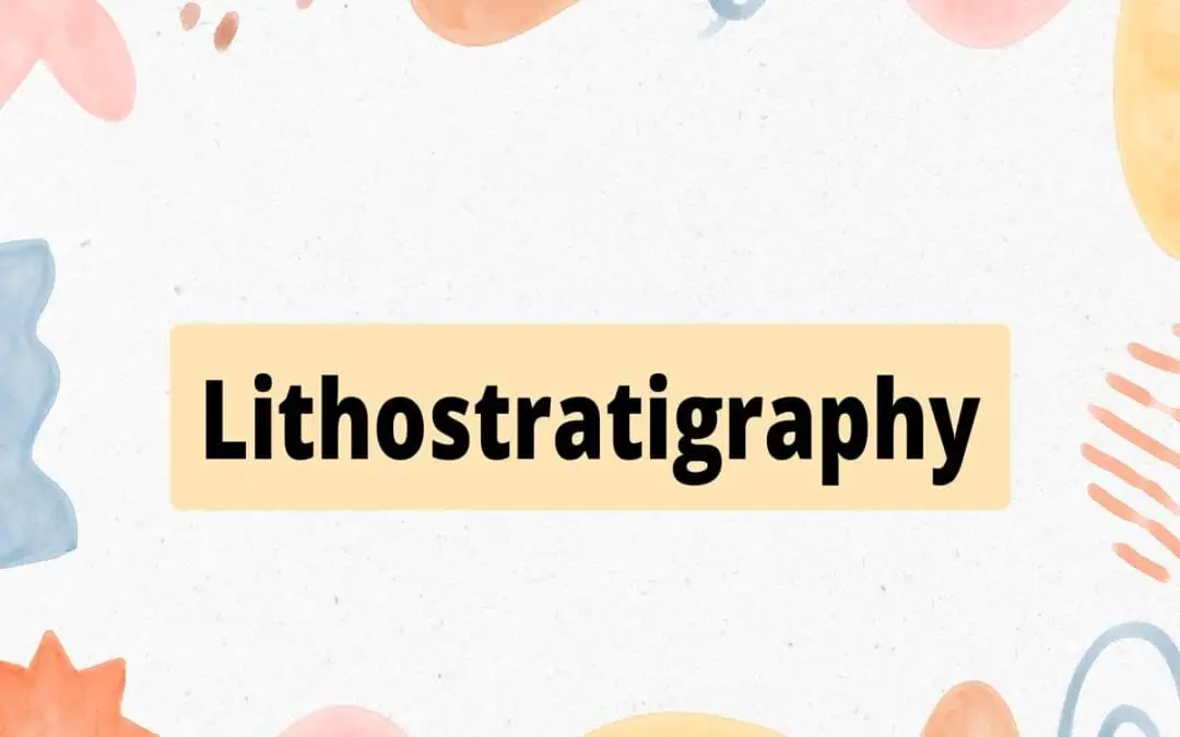 Lithostratigraphy
